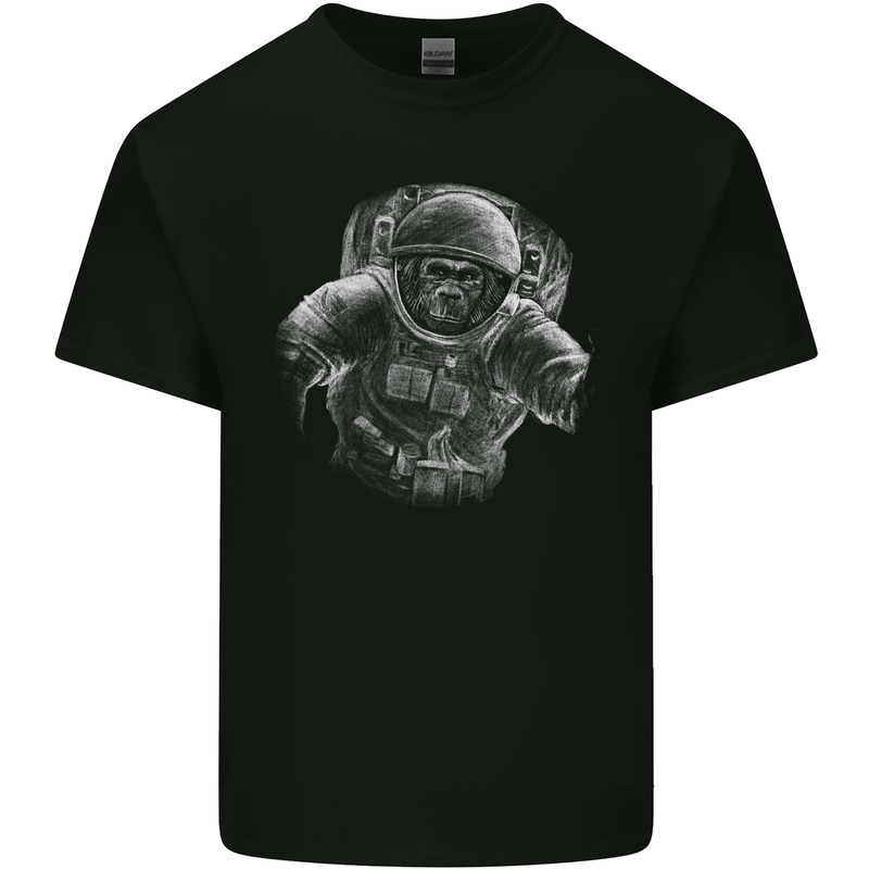 Ape Astronaut Spaceman Gorilla Kids T-Shirt Childrens Black