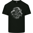 Ape Astronaut Spaceman Gorilla Mens Cotton T-Shirt Tee Top Black