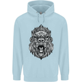 Ape Mandala Art Childrens Kids Hoodie Light Blue