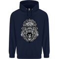 Ape Mandala Art Childrens Kids Hoodie Navy Blue