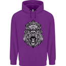 Ape Mandala Art Childrens Kids Hoodie Purple