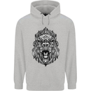 Ape Mandala Art Childrens Kids Hoodie Sports Grey