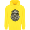 Ape Mandala Art Childrens Kids Hoodie Yellow