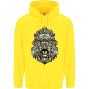 Ape Mandala Art Childrens Kids Hoodie Yellow