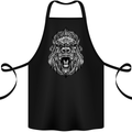 Ape Mandala Art Cotton Apron 100% Organic Black