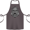 Ape Mandala Art Cotton Apron 100% Organic Dark Grey