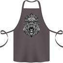 Ape Mandala Art Cotton Apron 100% Organic Dark Grey
