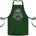 Ape Mandala Art Cotton Apron 100% Organic Forest Green