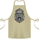 Ape Mandala Art Cotton Apron 100% Organic Khaki