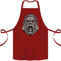 Ape Mandala Art Cotton Apron 100% Organic Maroon