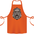 Ape Mandala Art Cotton Apron 100% Organic Orange