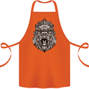 Ape Mandala Art Cotton Apron 100% Organic Orange
