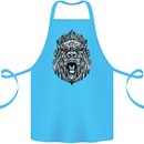 Ape Mandala Art Cotton Apron 100% Organic Turquoise