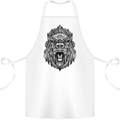 Ape Mandala Art Cotton Apron 100% Organic White