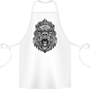Ape Mandala Art Cotton Apron 100% Organic White