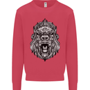 Ape Mandala Art Kids Sweatshirt Jumper Heliconia