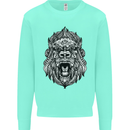 Ape Mandala Art Kids Sweatshirt Jumper Peppermint
