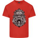 Ape Mandala Art Kids T-Shirt Childrens Red
