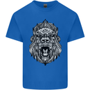 Ape Mandala Art Kids T-Shirt Childrens Royal Blue
