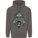 Ape Mandala Art Mens 80% Cotton Hoodie Charcoal