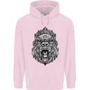 Ape Mandala Art Mens 80% Cotton Hoodie Light Pink