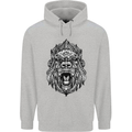 Ape Mandala Art Mens 80% Cotton Hoodie Sports Grey