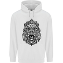 Ape Mandala Art Mens 80% Cotton Hoodie White