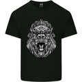 Ape Mandala Art Mens Cotton T-Shirt Tee Top Black