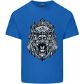 Ape Mandala Art Mens Cotton T-Shirt Tee Top Royal Blue