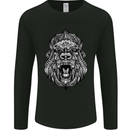 Ape Mandala Art Mens Long Sleeve T-Shirt Black