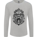 Ape Mandala Art Mens Long Sleeve T-Shirt Sports Grey