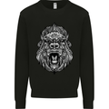 Ape Mandala Art Mens Sweatshirt Jumper Black