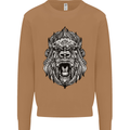 Ape Mandala Art Mens Sweatshirt Jumper Caramel Latte