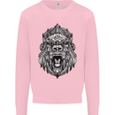Ape Mandala Art Mens Sweatshirt Jumper Light Pink
