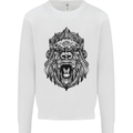 Ape Mandala Art Mens Sweatshirt Jumper White