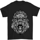 Ape Mandala Art Mens T-Shirt 100% Cotton Black