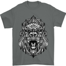 Ape Mandala Art Mens T-Shirt 100% Cotton Charcoal