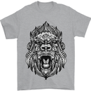Ape Mandala Art Mens T-Shirt 100% Cotton Sports Grey