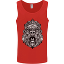 Ape Mandala Art Mens Vest Tank Top Red