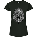 Ape Mandala Art Womens Petite Cut T-Shirt Black