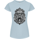 Ape Mandala Art Womens Petite Cut T-Shirt Light Blue