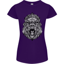 Ape Mandala Art Womens Petite Cut T-Shirt Purple
