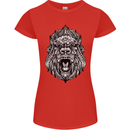 Ape Mandala Art Womens Petite Cut T-Shirt Red