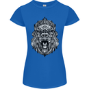 Ape Mandala Art Womens Petite Cut T-Shirt Royal Blue
