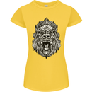Ape Mandala Art Womens Petite Cut T-Shirt Yellow