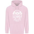 Apocalyptic Survival Skill Skull Gaming Childrens Kids Hoodie Light Pink