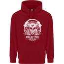 Apocalyptic Survival Skill Skull Gaming Childrens Kids Hoodie Red