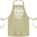 Apocalyptic Survival Skill Skull Gaming Cotton Apron 100% Organic Khaki