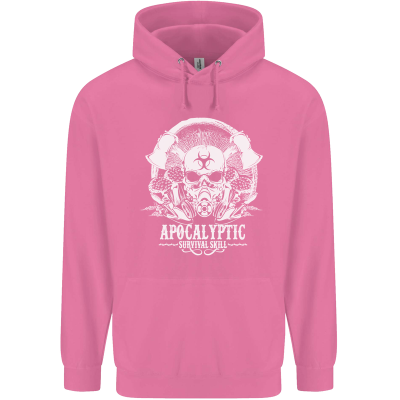 Apocalyptic Survival Skill Skull Gaming Mens 80% Cotton Hoodie Azelea