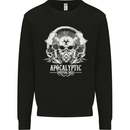 Apocalyptic Survival Skill Skull Gaming Mens Sweatshirt Jumper Black